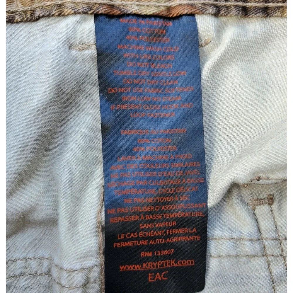 Kryptek Highlander Camo Double Knee Hunting Pants Mens Size XL‎ (Measures 40x32)
